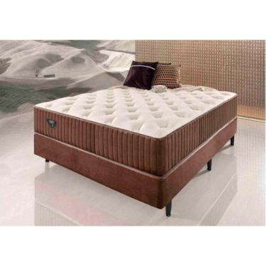 Imagem de Conjunto de Quarto 2 Peças 1 Base Box Casal e 1 Colchão Uni Ecoflex Ma