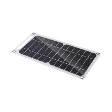 Imagem de Carregador Solar Portátil À Prova d'Água USB 5-35W Para Caminhadas Ao 