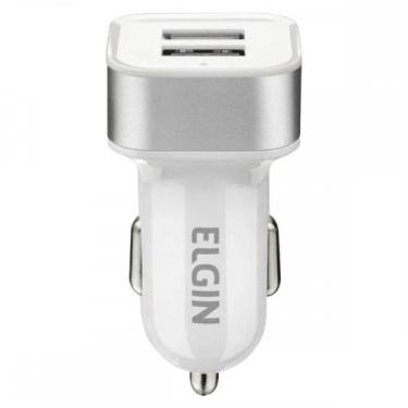 Imagem de Carregador Usb Veicular Elgin Entrada (11 A 14V.) 2 Saidas 5V.