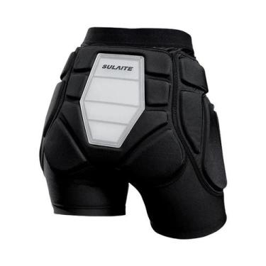 Imagem de Shorts Acolchoados 3D Com Almofadas De Silicone EVA Para Proteção De G