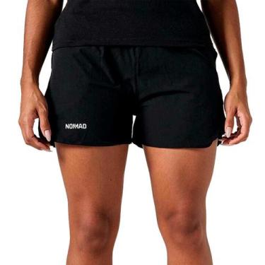 Imagem de Short Feminino Ciclismo Outdoor Corrida Bike Leve Bolso Nomad, Preto, 