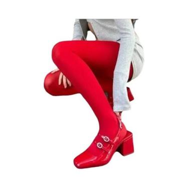 Imagem de Meias Calças Elásticas Slim Fit Para Mulheres Em Tamanho Grande, Leggi