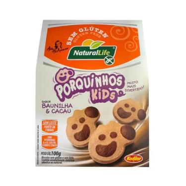 Imagem de Biscoito Sem Glúten Porquinhos Kids Baunilha e Cacau - Natural Life 10