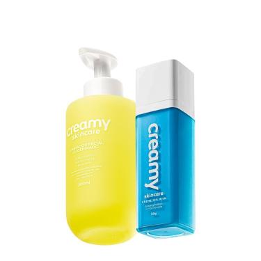 Imagem de Kit Skincare Creamy Limpador Glicerinado e Ácido Glicólico com 50% de Glicerina 200ML e 30G