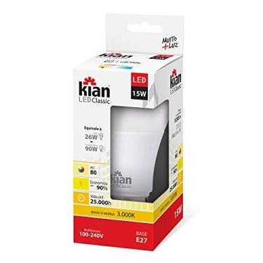 Imagem de Kian - Lâmpada Led A-65 15W Base E-27 3K Bivolt