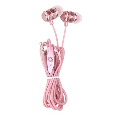 Imagem de Fones de ouvido, fones de ouvido estéreo ergonômicos para (rosa)