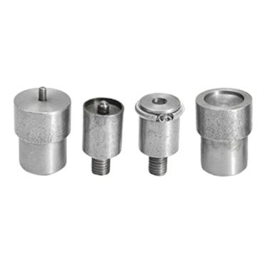Imagem de dailymall 4 pacotes de moldes de botões de pressão para máquina com kit de várias ferramentas 10 12,5