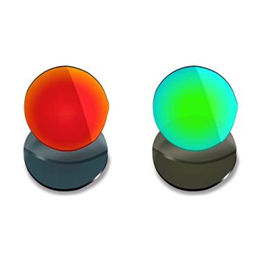 Imagem de 2 pares de lentes polarizadas de substituição da Mryok para óculos de sol Oakley Madman – Opções