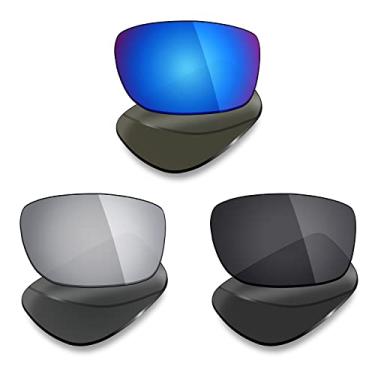 Imagem de 3 pares de lentes polarizadas de substituição Mryok para óculos de sol Oakley Fives Squared – Opções