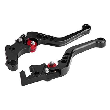 Imagem de Alavanca de freio com tratamento anodizado embreagem de motocicleta alavanca de freio curta alavancas de freio Powersports para Grom MSX125 - Preto 13-18