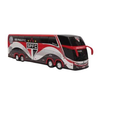Imagem de Carrinho Brinquedo ônibus Miniatura Spfc