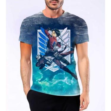 Imagem de Camiseta Camisa Levi Ackerman Capitão Attack On Titan Hd 7 - Estilo Kr