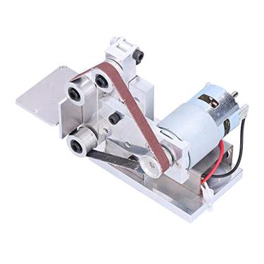 Imagem de Mini lixadeira de cinto, 4500RPM Apontador de 7 velocidades DIY lixamento de máquina de polimento para superfície plana para madeira para polimento de (EUA padrão 110V-240V)