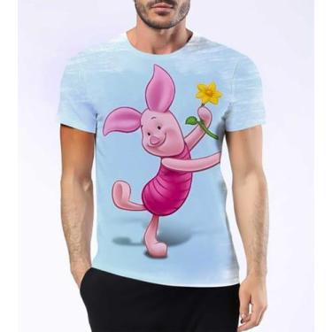 Imagem de Camisa Camiseta Leitão Porco Rosa Ursinho Pooh Puff Hd 6 - Estilo Krak