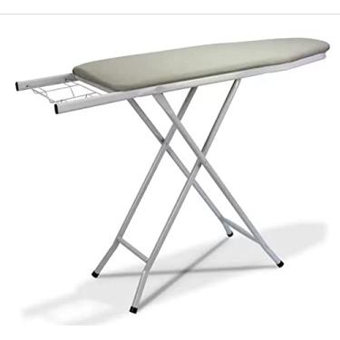 Imagem de Tabua mesa de passar roupas extra forte metalizada com suporte para ferro