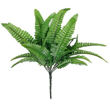 Imagem de Samambaia artificial grama planta de plástico simulação realista samambaia grama casa mesa arranjo decoração verde qualidade estávelDauerhaft Nützlich und praktisch nettes design praktisches