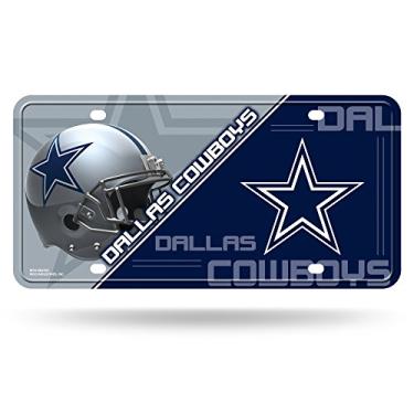 Imagem de NFL Dallas Cowboys Placa de licença unissex Dallas Cowboys Metaldallas Cowboys placa de licença Metal, cor do time, tamanho único (6734513429)