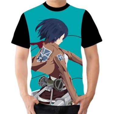 Imagem de Camiseta Camisa Personalizada Mikasa Ackerman Anime Aot 2 - Dias No Es