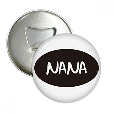 Imagem de Vovó Letras Presente Padrão Melhor Desejos Abridor de Garrafas Imã Emblema Multifuncional