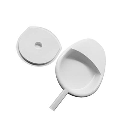 Imagem de Newmind Comadres portáteis para mulheres, homens, idosos, mulheres, homens, acamados, pacientes, casa, cama, panela, dispositivo de emergência (branco)