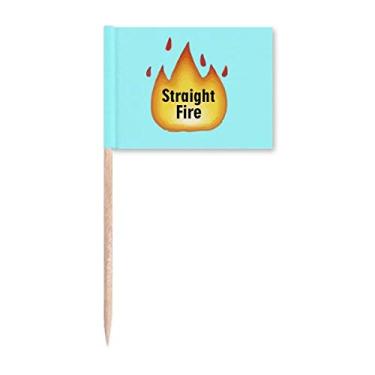 Imagem de Marcadores de palito de dente de chama, moda vogue, ardente, marcadores, decoração de festa