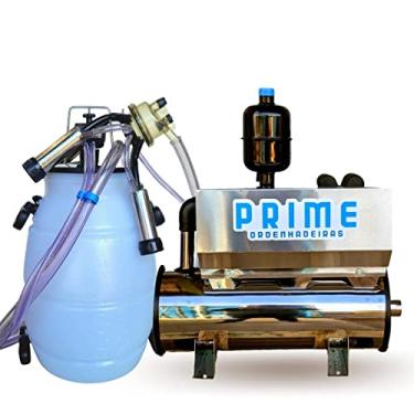 Imagem de Ordenhadeira mecânica em Inox Bomba de vacuo 450 Litros, Motor 2 Cv, 1 Conjunto De Ordenha completo (110)