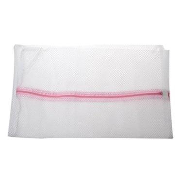 Imagem de Kit com 5 Saco Sacola Bolsa Bolsinha Protetora 40cm x 50cm Lavagem Lingerie Roupa Delicada Rede Máquina de Lavar todo Brasil Outlet Top