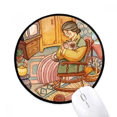 Imagem de Miaoji Mouse pad de lã de gato aquarela com pintura para computador