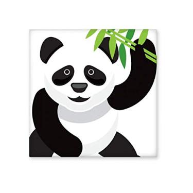 Imagem de Panda chinês bambu tradicional padrão de arte cerâmica azulejo brilhante decalque pedra adornada tijolo vitrificado