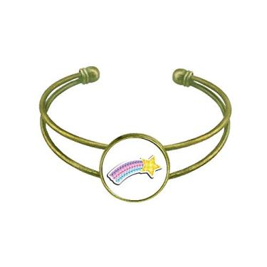 Imagem de Bracelete retrô com meteoros do universo e alienígena