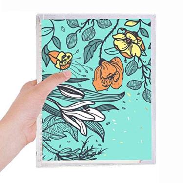 Imagem de Caderno de desenho Modern Art Lily camélia com folhas soltas para diário recarregável