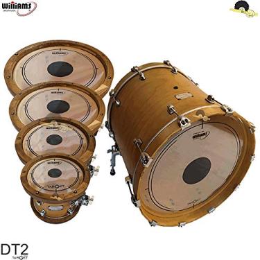 Imagem de Kit de Peles Williams - DT2 Duplo filme clear c/dot central (10"/12"/14"/16"/22")