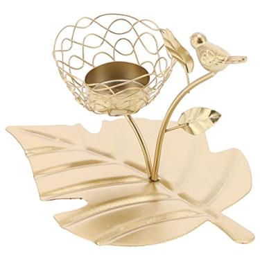 Imagem de Suporte de vela de incenso, suporte de vela em forma de pássaro ornamento de mesa para sala de estar