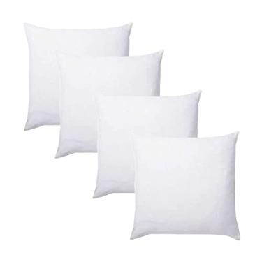 Imagem de Kit 4 Refis Enchimento para Almofada em Fibra Siliconada 40x40 cm