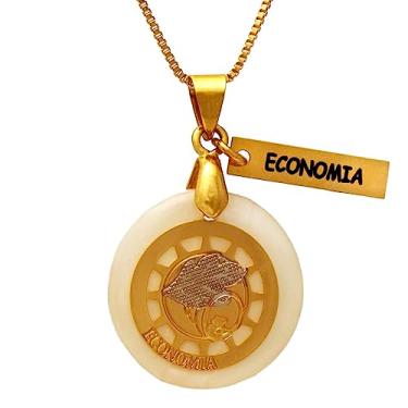 Imagem de Colar Profissão Economia Folheado em Ouro 18K Softjoias