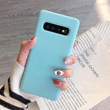Imagem de Para Samsung Galaxy S10 S9 S8 Plus capa de silicone líquido capa de telefone para Galaxy Note 9 8 S10+ S8+ S9+ S10e note9 capa protetora traseira, luz, azul, para Galaxy S8