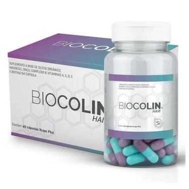 Imagem de Biocolin Hair 500 Mg - Pote Com 60 Capsulas - Central Nutrition