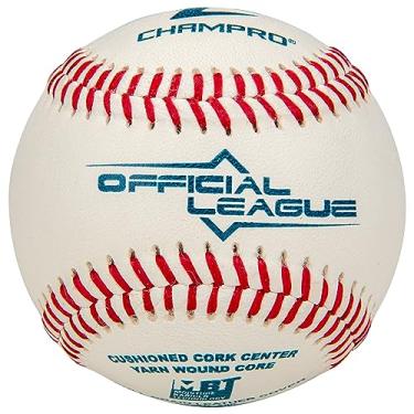 Imagem de Champro Bola de beisebol oficial da League College (branca, 22,7 cm) (dúzia)