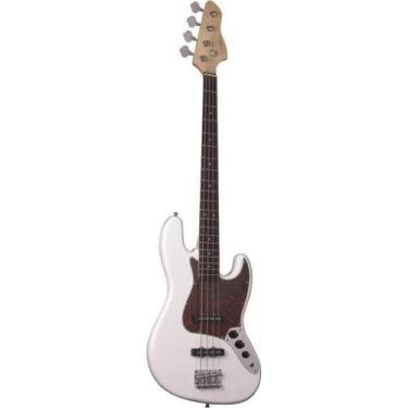 Imagem de Contrabaixo Giannini Gb -100 Jazz Bass Elétrico Passivo Branco/Turtle