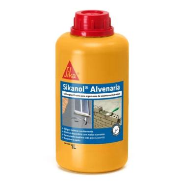 Imagem de Aditivo Plastificante Alvenaria Reboco Sikanol 1L Sika