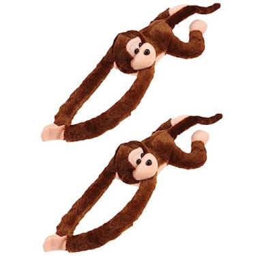 Imagem de Toyvian 2 Unidades Boneco Gibão -brinquedo De Pelúcia Macaco Armado Bonecos De Macaco De Braço Animais De Pelúcia Macaco Brinquedos De Macaco Armado Pp Algodão Filho Área De Trabalho