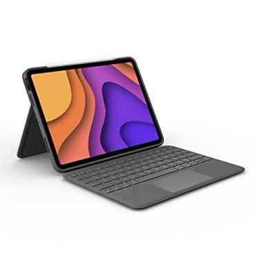 Imagem de Capa com teclado Logitech Folio Touch para iPad Air (4ª e 5ª gerações) com Carregamento via Smart Connector e Touchpad Integrado - Cinza