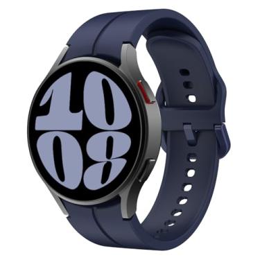 Imagem de ALMNVO Pulseira de relógio de 20 mm compatível com Samsung Galaxy Watch 5 de 40 mm e 44 mm/LTE 44 mm/4 44 mm e 40 mm/Galxy Watch 5 Pro 45 mm/4 classic 42 mm 46 mm para mulheres e homens, pulseira