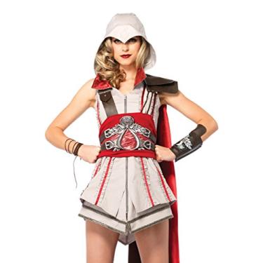 Imagem de Leg Avenue Assassin's Creed, Cinza/vermelho, Small