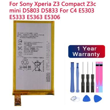 Imagem de Bateria para Sony Xperia Z3 Compact Z3C  LIS1561ERPC  transporte rápido  Mini D5803  D5833  C4