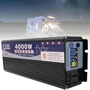 Imagem de 3000W 4000W 5000W Inversor De Onda Senoidal Pura - Tela Colorida Inteligente, Dc (12V/24V/48V/60V) Para Ac (110V/220V), Para Geladeira/Ar Condicionado 1,5P/Congelador,5000W-12V*-1