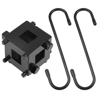 Imagem de MERWOF Ferramenta de pistão de freio a disco de 3/8", com 2 ganchos de pinça de freio, ferramenta de cubo traseiro de vento manual para motorista de 3/8"