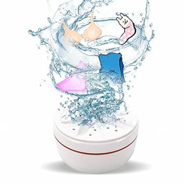 Imagem de Mini lavadora turbo ultrassônica portátil para viagens, acampamento, viagem de negócios. Mini máquina de lavar para limpeza de meias, roupas íntimas, panos pequenos, toalha