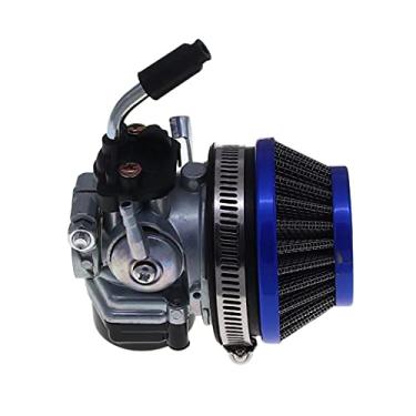 Imagem de SEMOLTO Filtro de ar de carburador para 50 37 80cc KTM 50 SX Pro Junior LC Mini Adventure Carb 80CC 2 tempos, motor Rcooter, bicicleta motorizada, mini bicicleta de bolso, quadriciclo ATV azul