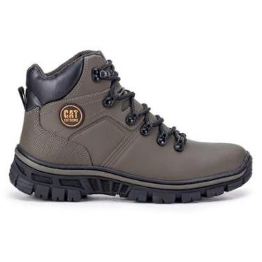 Imagem de Coturno Couro Emborrachado Bota Cat Extremo Original Com C.A-Masculino